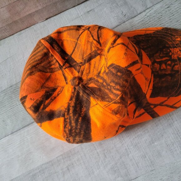 Realtree® Hardwood Orange Camo Cap Large Cotton/Polyester Blend - Picture 4 of 6